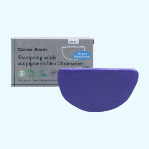 Shampoing solide aux pigments bleu Ultramarine