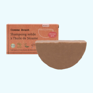 Shampoing solide à l'huile de sésame