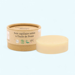 Soin capillaire solide à l'huile de prune
