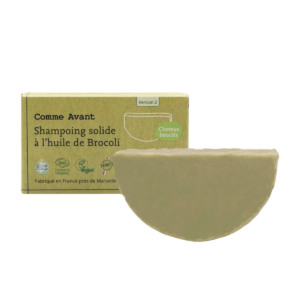 Shampoing solide à l'huile de brocoli